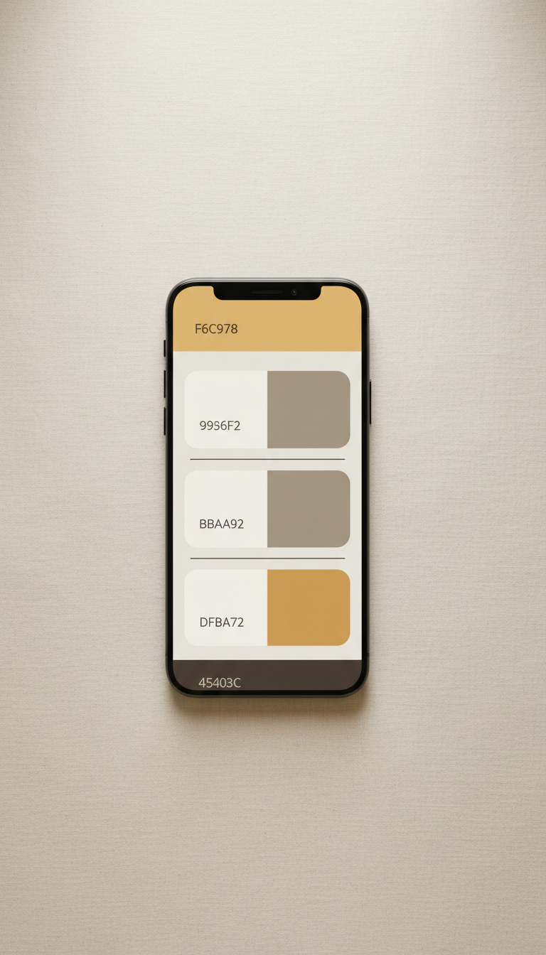 Mobile Blog Theme on Linen Surface