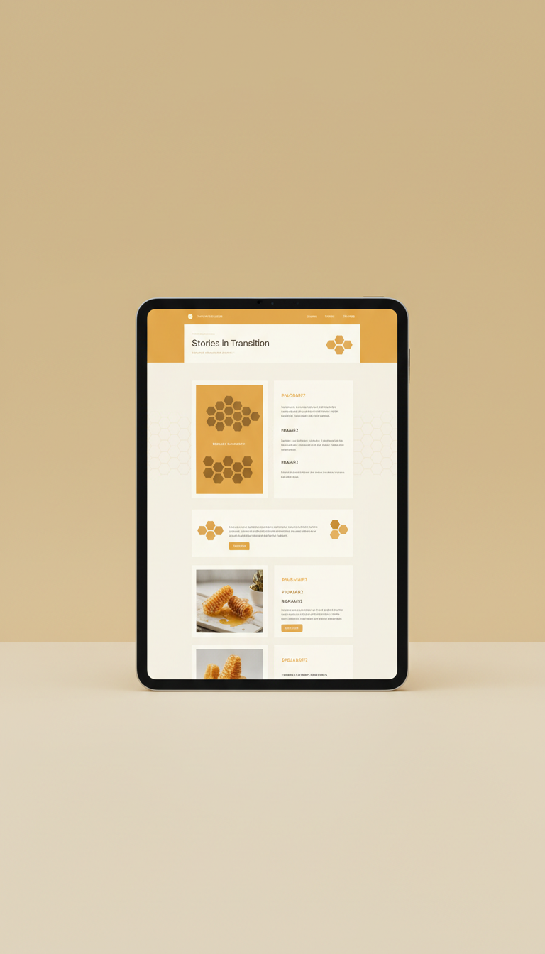 Blog Theme with Honeycomb Accents